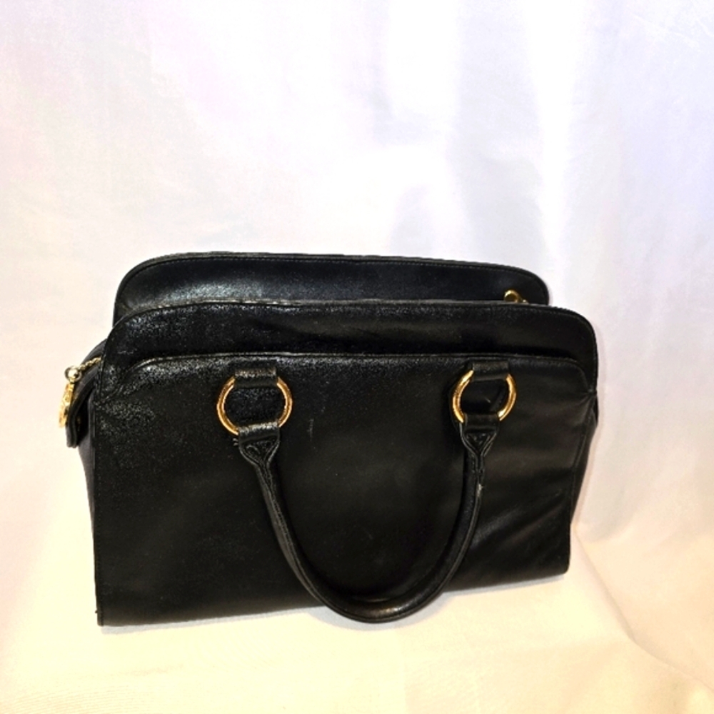 Croft & Barrow Gold and Black Satchel Bag